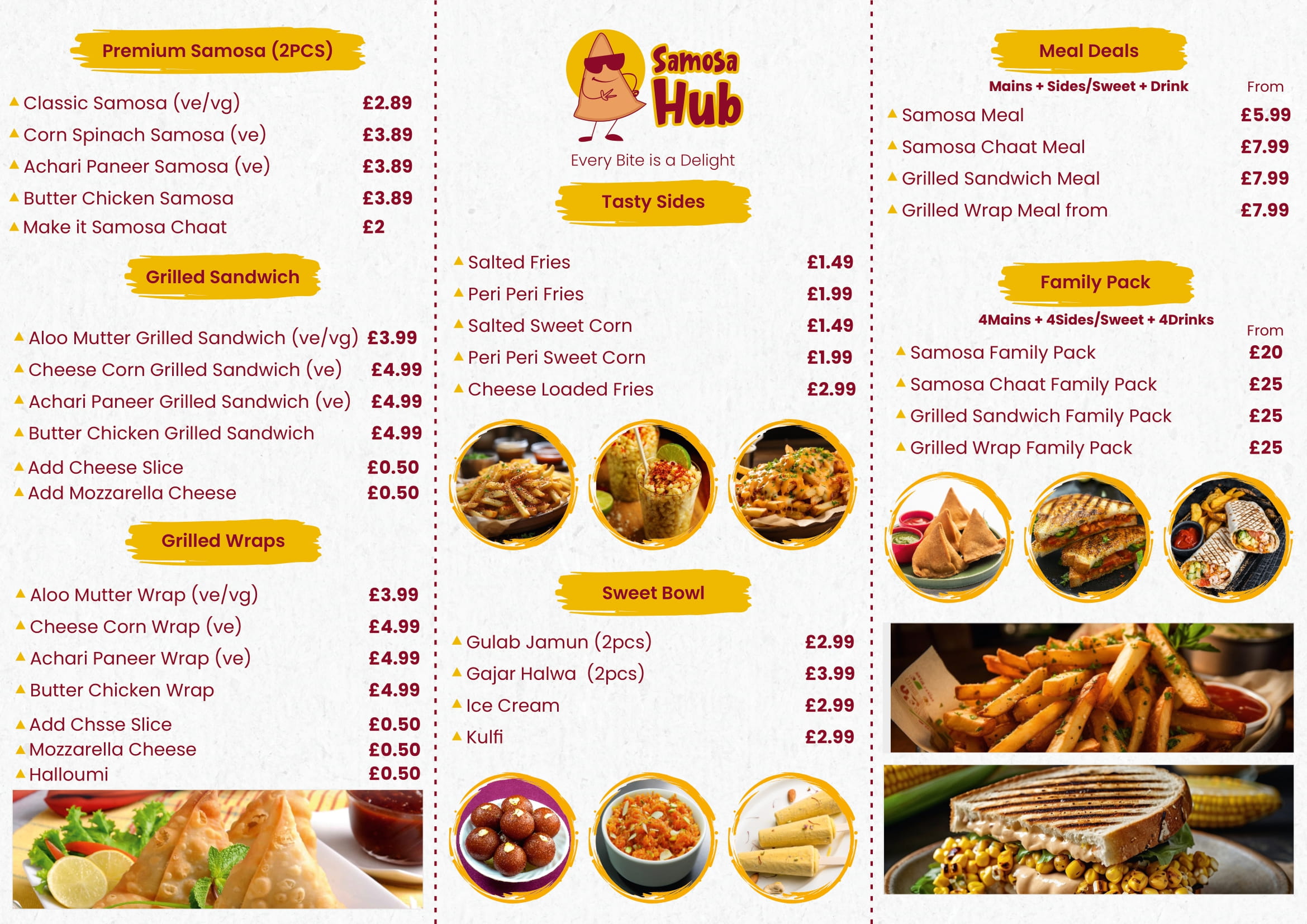 Samosa Hub Menu - Page 2